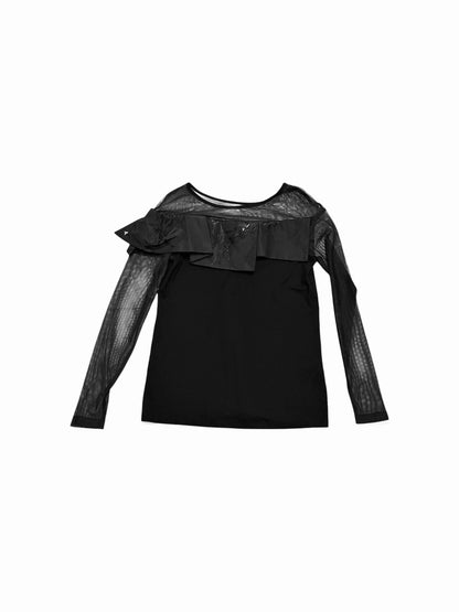 Long sleeve top with sequin panel details