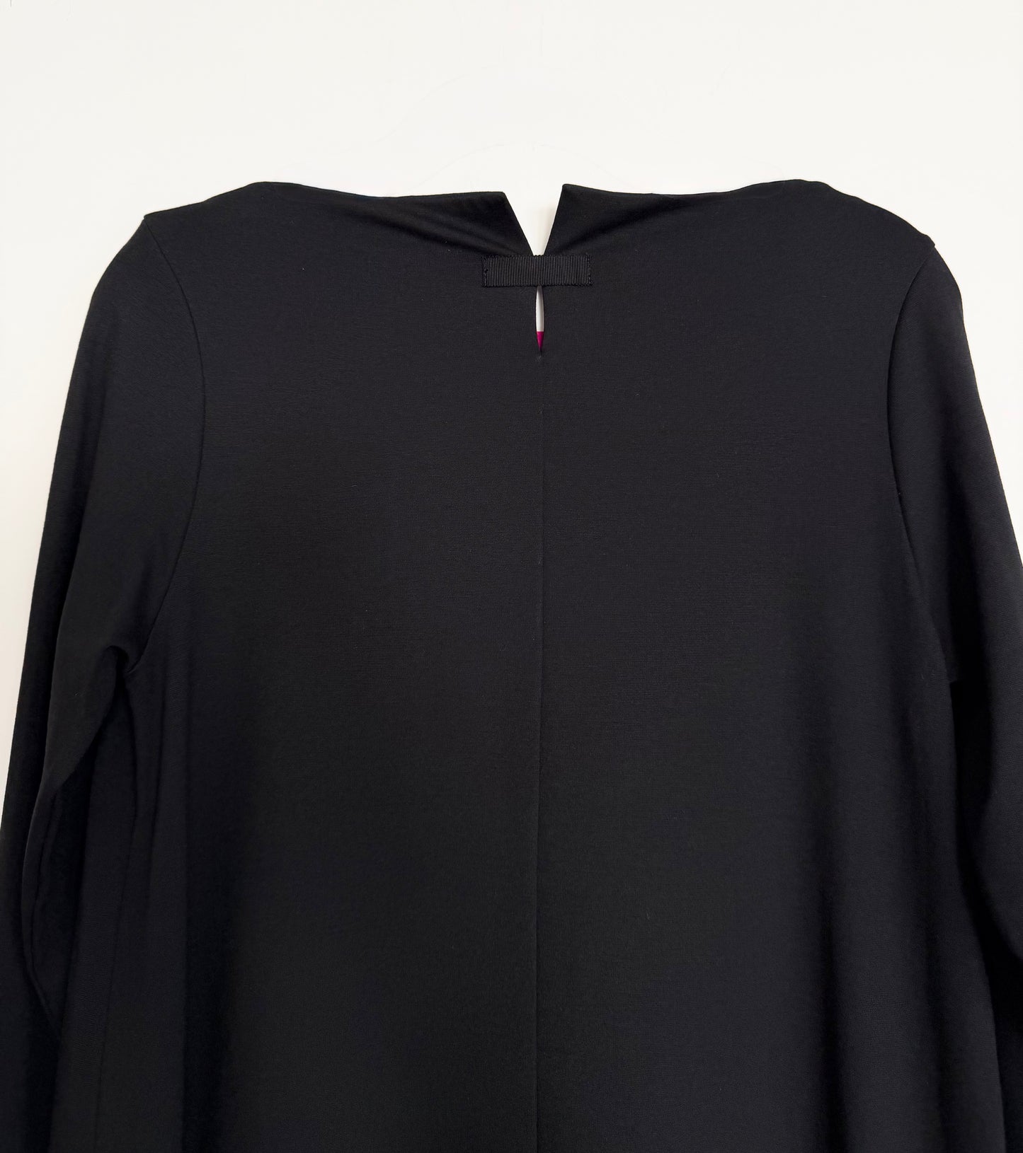 A-line dress with embroidery and thumb holes sleeves