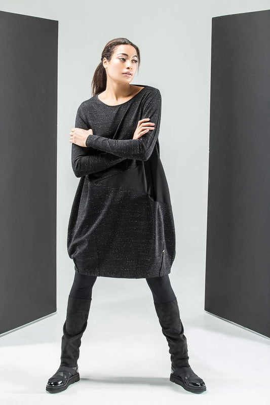 Balloon dress with pocket