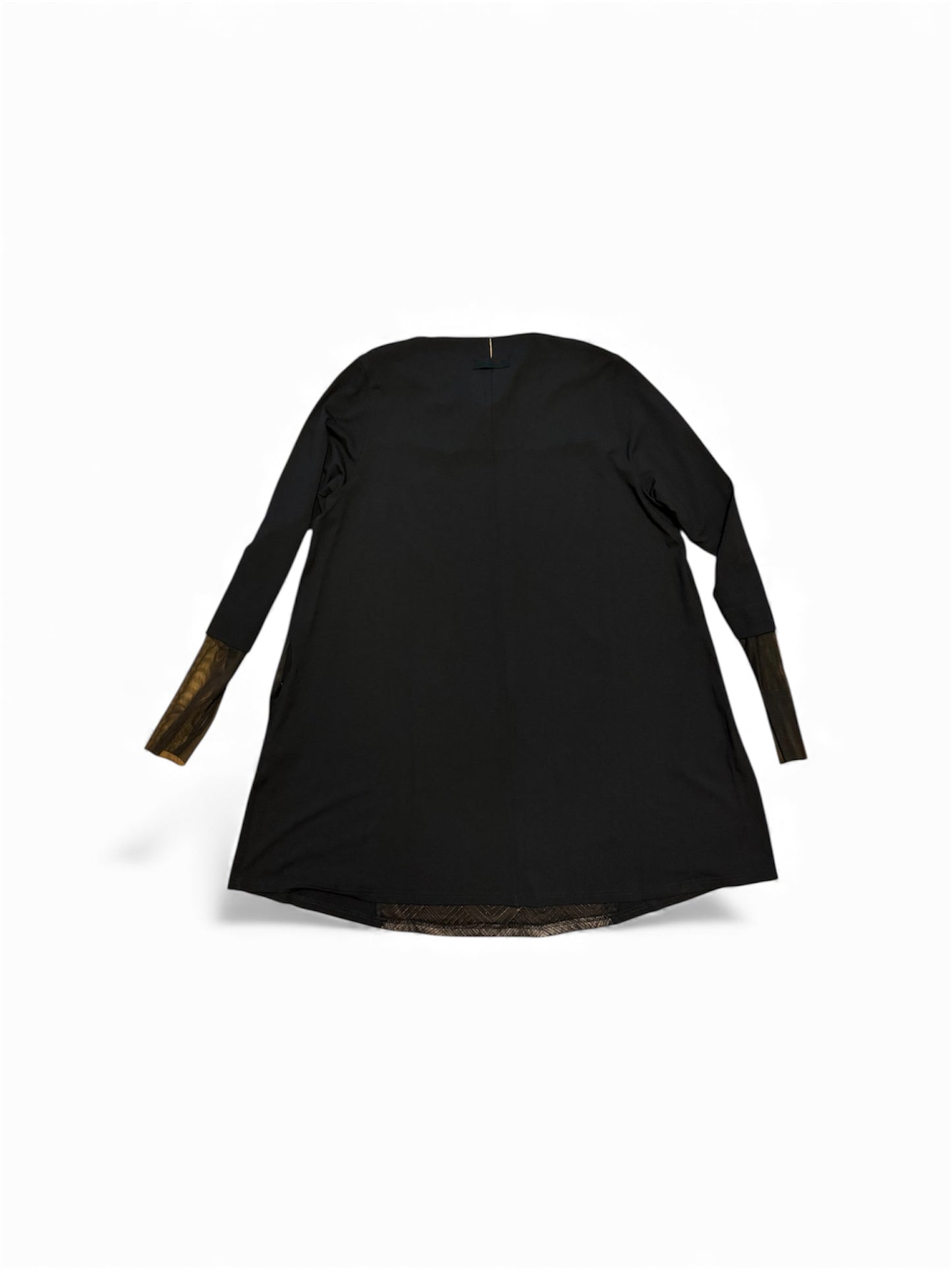 Tunic mesh and pleather details