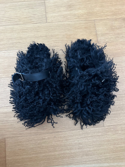 Shearling Mules Slingback | NY77DESIGN