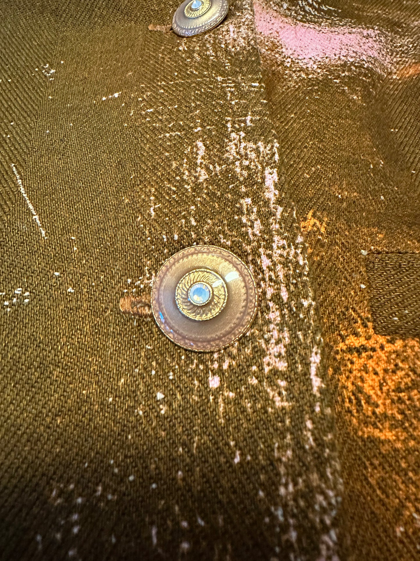 Double breasted jacket with vintage buttons