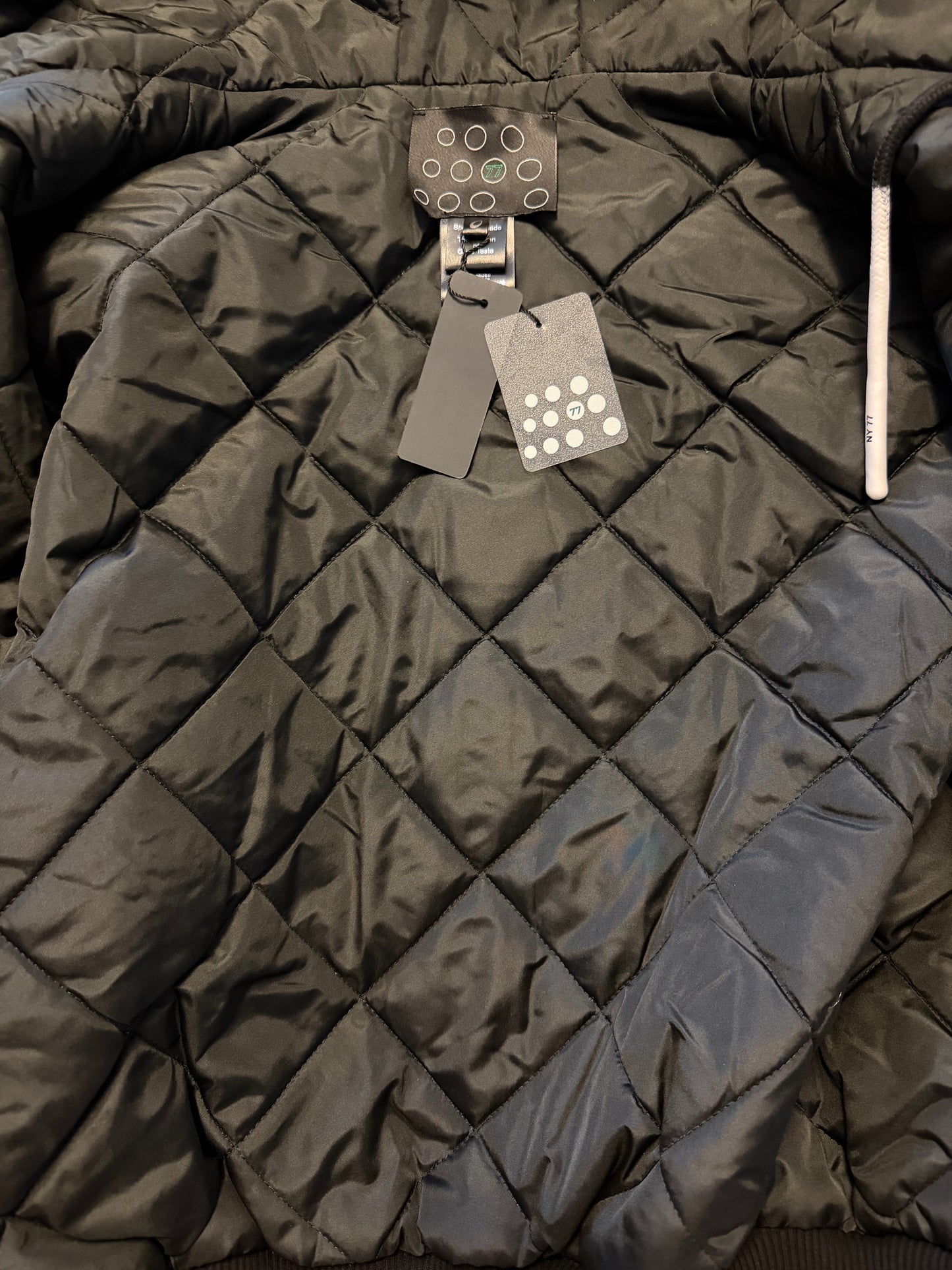 Bomber jacket with a hood