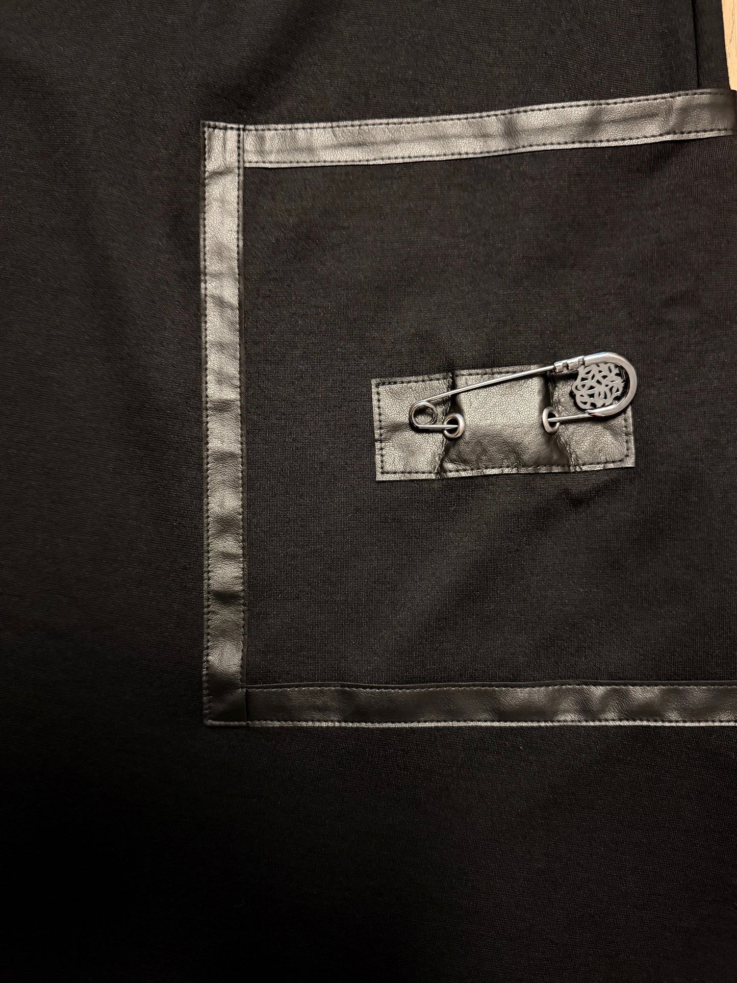 A-line dress with turtleneck