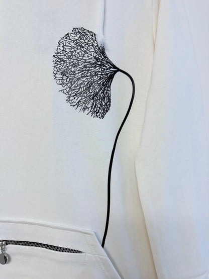 Sophisticated Sweatshirt Dress with a hood