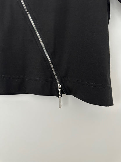 Top 3/4 sleeve square zipper |  NY77DESIGN