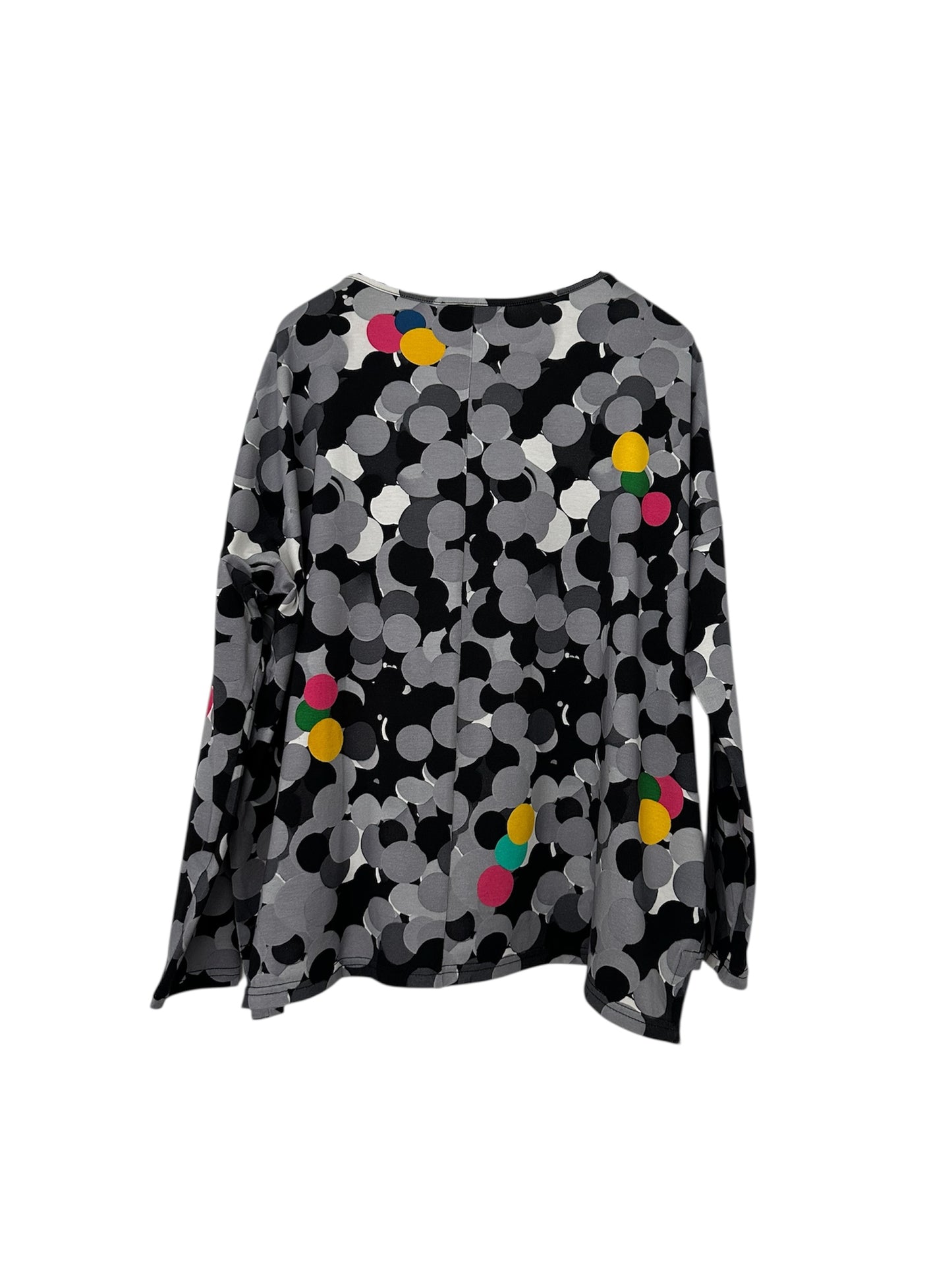 Long Sleeve Square Top with AI Print | NY77DESIGN
