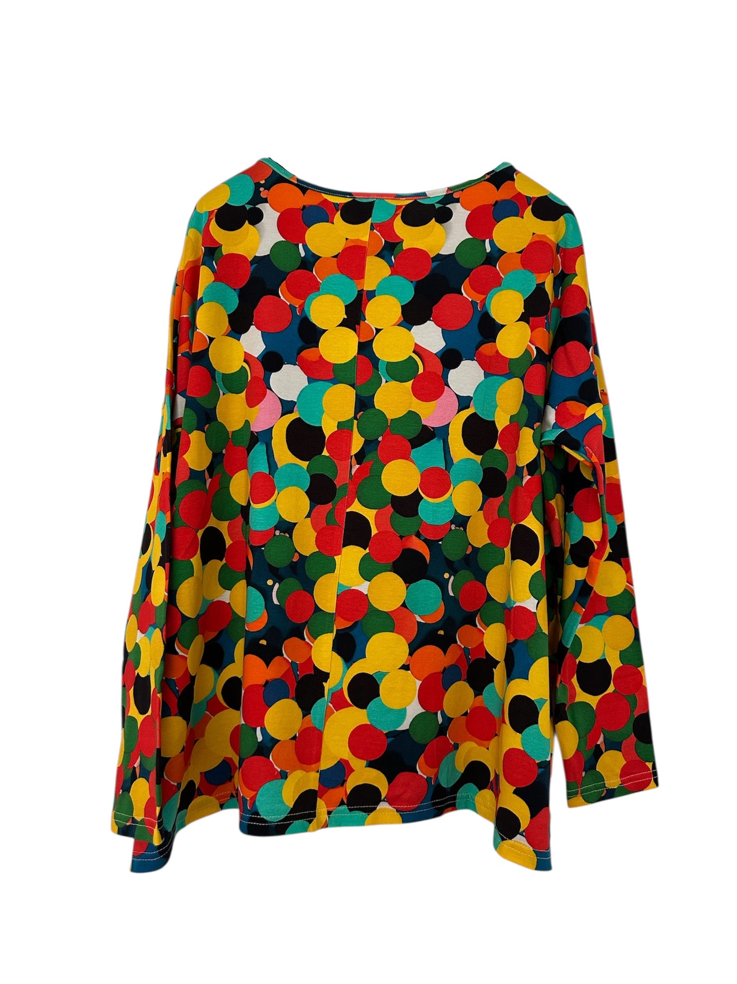 Long Sleeve Square Top with AI Print | NY77DESIGN