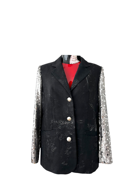 Jacket sequins sleeves |  NY77DESIGN