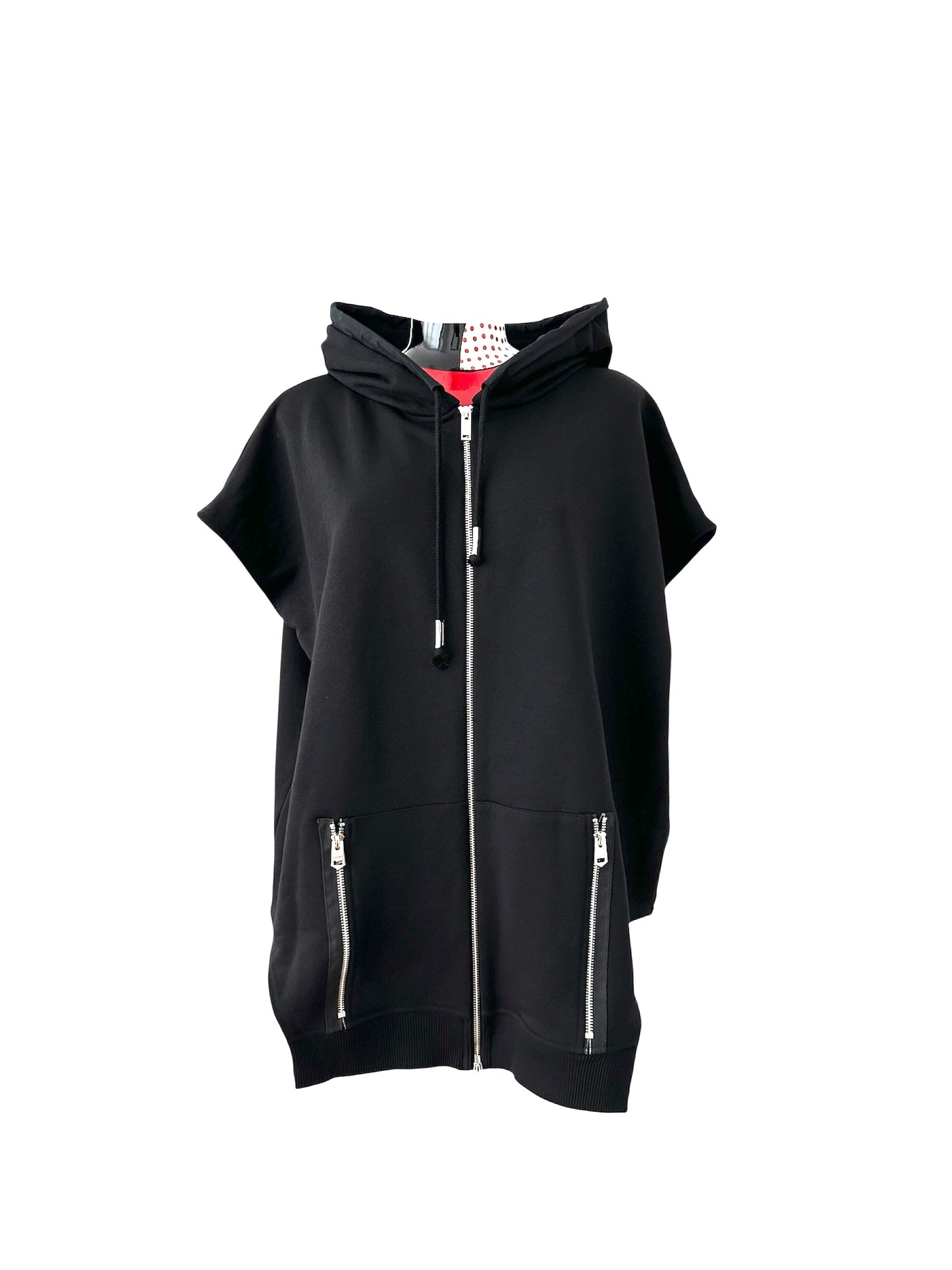 Relaxed Fit Vest with a Hood | NY77DESIGN