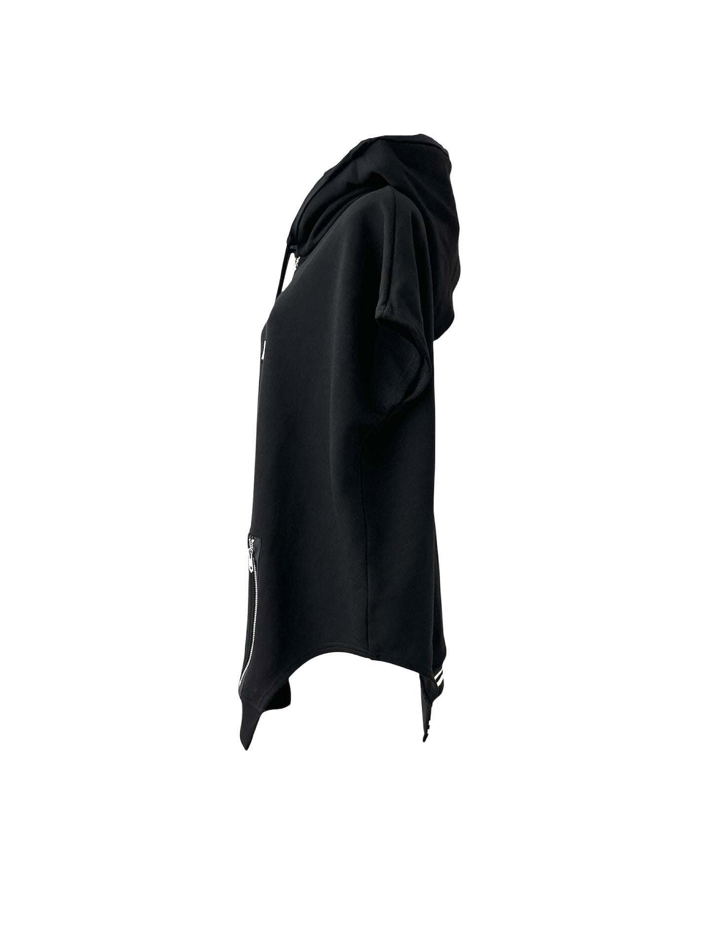 Relaxed Fit Vest with a Hood | NY77DESIGN