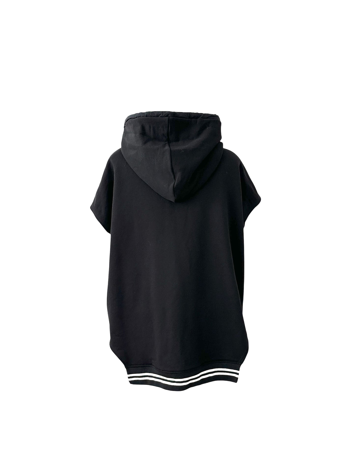 Relaxed Fit Vest with a Hood | NY77DESIGN