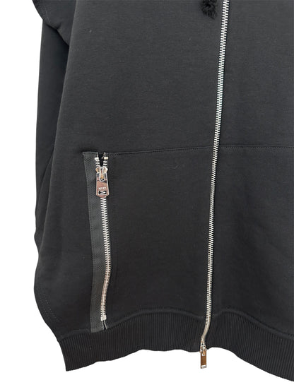 Relaxed Fit Vest with a Hood | NY77DESIGN
