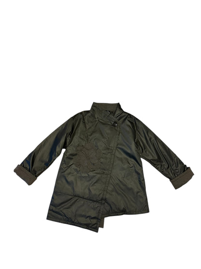 Jacket asymmetrical with hand sewing details