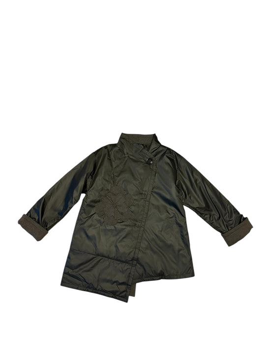 Jacket asymmetrical with hand sewing details