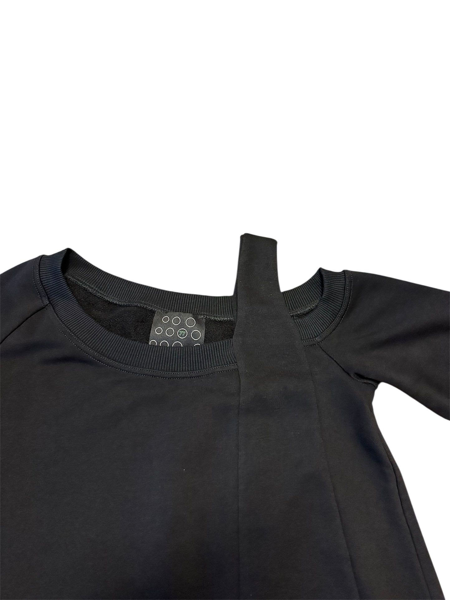 Sweatshirt top with hand beaded bug details