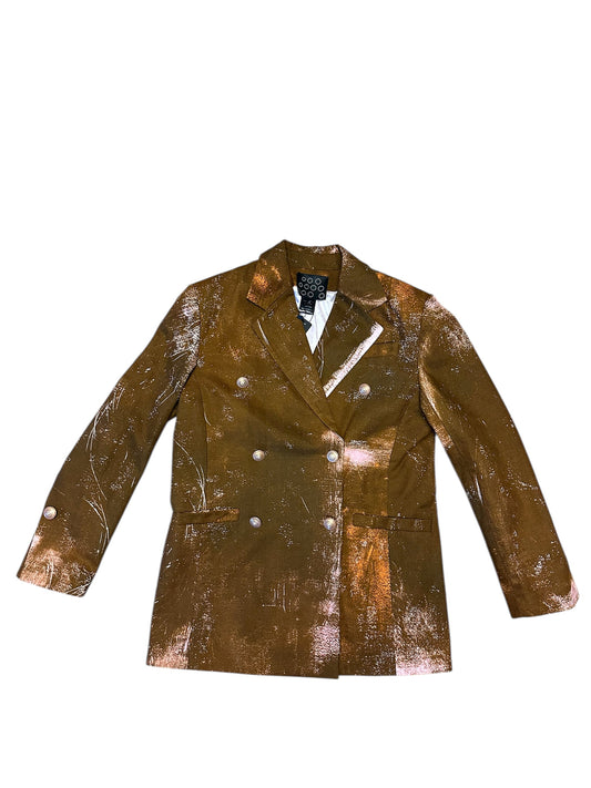 Double breasted jacket with vintage buttons