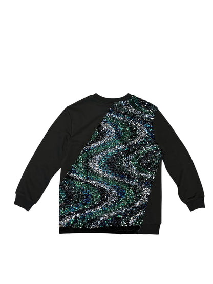 Sequins sweatshirt tunic