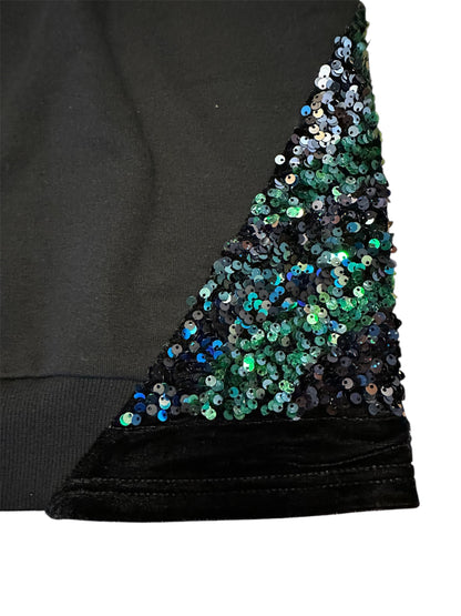 Sequins sweatshirt tunic
