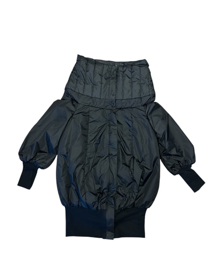 Winter cocoon jacket high neck double collar