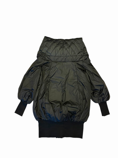 Winter cocoon jacket high neck double collar