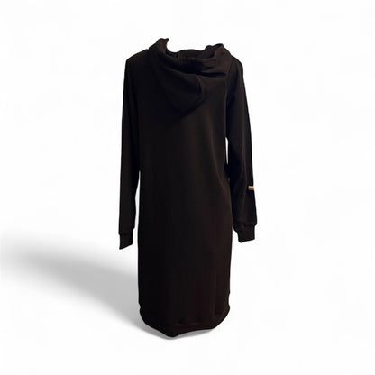 Sweatshirt Japanese cotton dress with a hood and first passage in London print