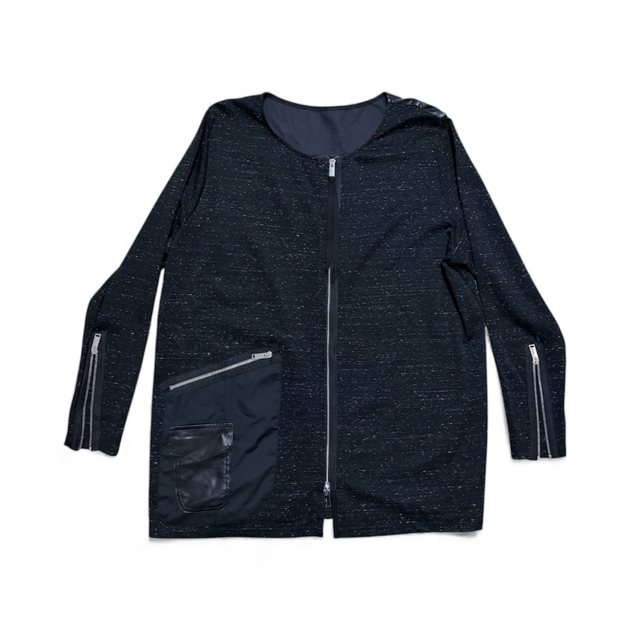 Long sleeve jacket with zipper details