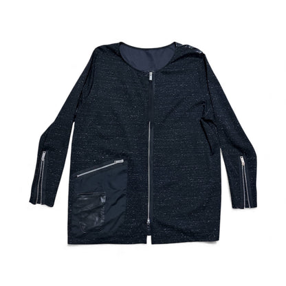 Long sleeve jacket with zipper details