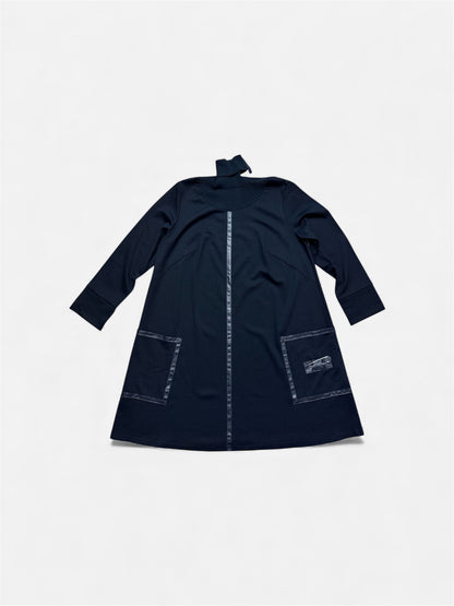 A-line dress with turtleneck