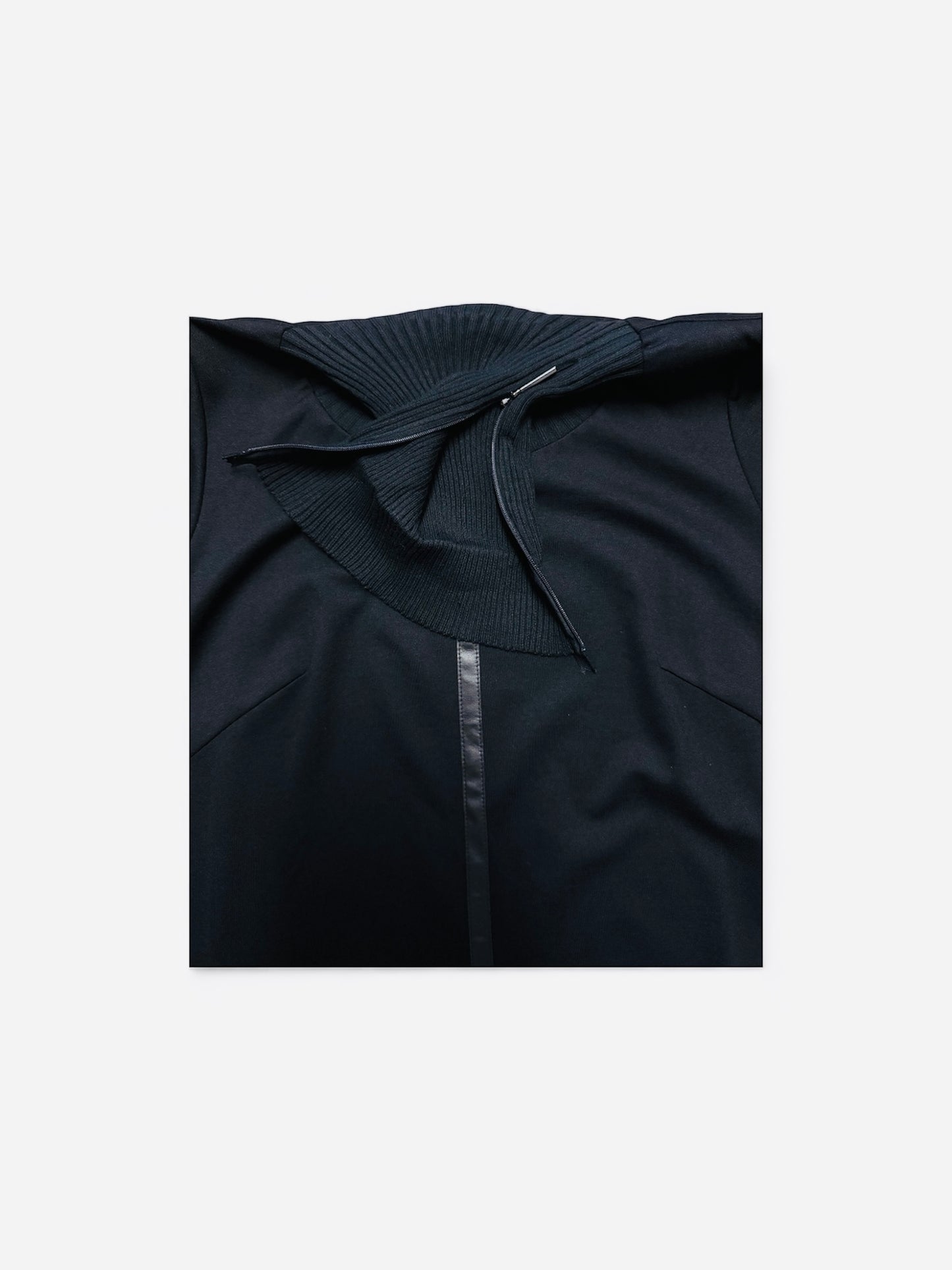 A-line dress with turtleneck