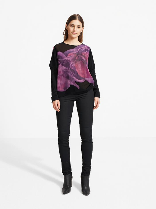 Long sleeve square top |  NY77DESIGN