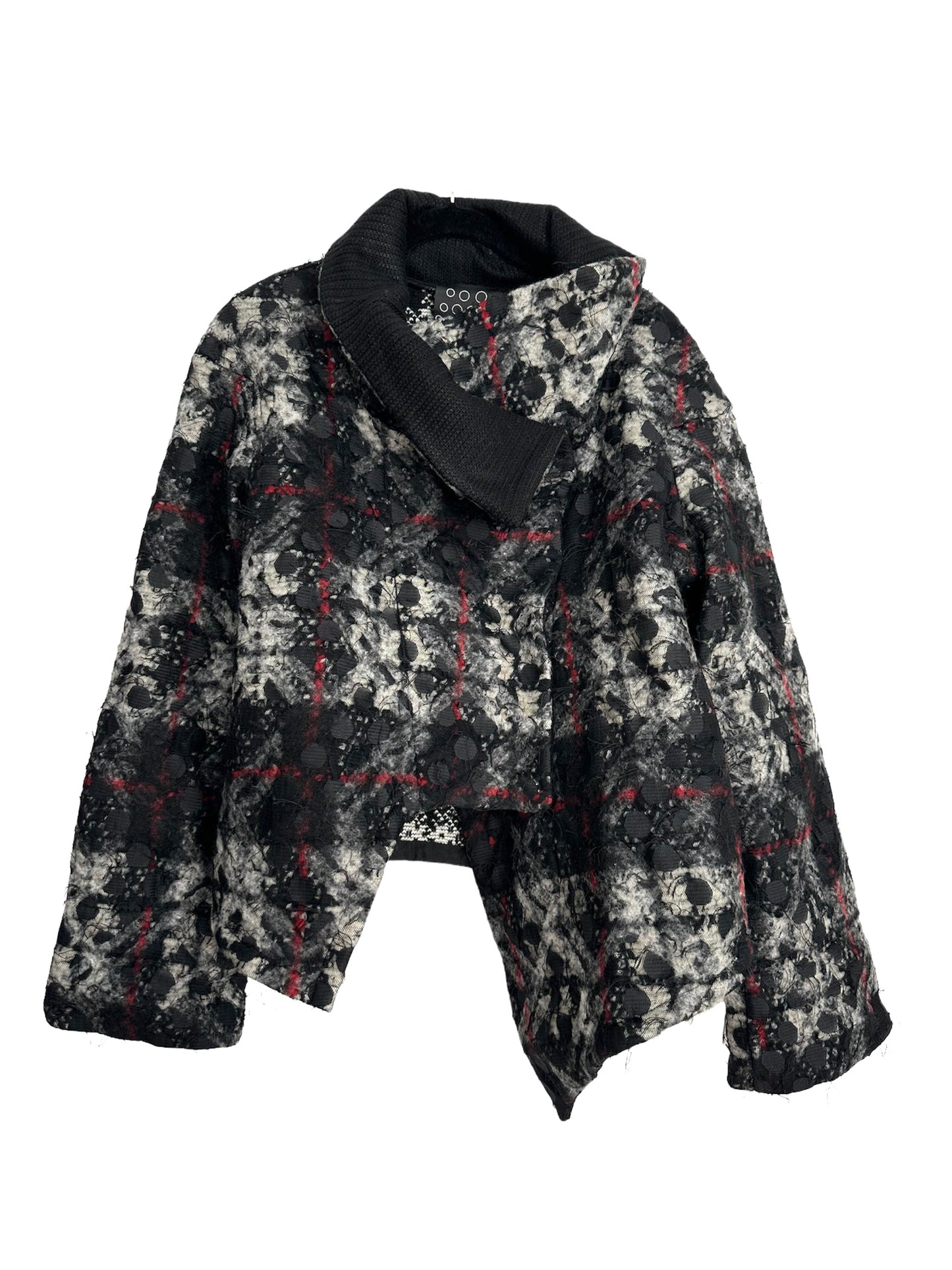 NY 77 DESIGN Coat with mesh layer